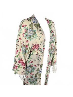 Free People Latimer Kimono Floral Sequence Size Medium